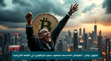 مليون دولار.. العوامل الحاسمة لصعود سعر البيتكوين إلى القمة التاريخية